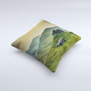 The Beautiful Countryside ink-Fuzed Decorative Throw Pillow