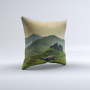 The Beautiful Countryside ink-Fuzed Decorative Throw Pillow