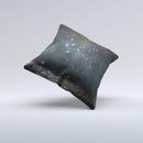 The Black Unfocused Glowing Shimmer ink-Fuzed Decorative Throw Pillow