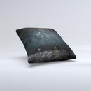 The Black Unfocused Glowing Shimmer ink-Fuzed Decorative Throw Pillow