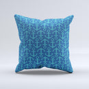 Blue Anchor Collage V2 Ink-Fuzed Decorative Throw Pillow
