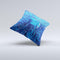 The Blue Cirtcuit Board V1 ink-Fuzed Decorative Throw Pillow