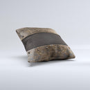 Bolted Rustic Metal Sheets Ink-Fuzed Decorative Throw Pillow