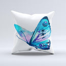 The Bright Graceful Butterfly ink-Fuzed Decorative Throw Pillow