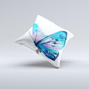 The Bright Graceful Butterfly ink-Fuzed Decorative Throw Pillow