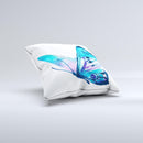 The Bright Graceful Butterfly ink-Fuzed Decorative Throw Pillow