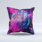 The Bright Trippy Space ink-Fuzed Decorative Throw Pillow