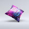 The Bright Trippy Space ink-Fuzed Decorative Throw Pillow