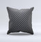 The Carbon Fiber Texture ink-Fuzed Decorative Throw Pillow