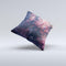 The Colorful Deep Space Nebula ink-Fuzed Decorative Throw Pillow