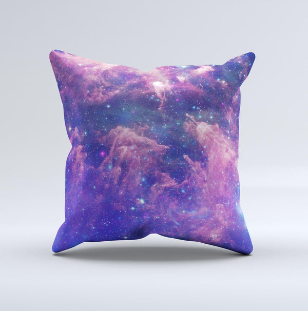 The Colorful Nebula ink-Fuzed Decorative Throw Pillow