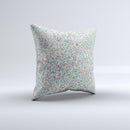 Colorful Small Sprinkles Ink-Fuzed Decorative Throw Pillow