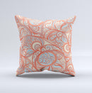 Coral Abstract Pattern V34 Ink-Fuzed Decorative Throw Pillow