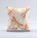 Coral DragonFly  Ink-Fuzed Decorative Throw Pillow
