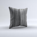 Dark Ebony Woodgrain  Ink-Fuzed Decorative Throw Pillow