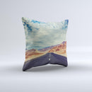 The Desert Road ink-Fuzed Decorative Throw Pillow