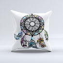 The Fancy Dreamcatcher ink-Fuzed Decorative Throw Pillow