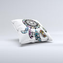 The Fancy Dreamcatcher ink-Fuzed Decorative Throw Pillow