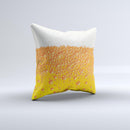 Fizzy Cold Beer Ink-Fuzed Decorative Throw Pillow