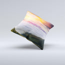 The Foggy Mountainside ink-Fuzed Decorative Throw Pillow