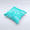 The Follow Your Heart Feathers ink-Fuzed Decorative Throw Pillow