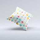 The Fun Polka Pattern ink-Fuzed Decorative Throw Pillow