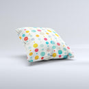 The Fun Polka Pattern ink-Fuzed Decorative Throw Pillow