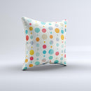 The Fun Polka Pattern ink-Fuzed Decorative Throw Pillow