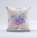 The Fun Sacred Elephants ink-Fuzed Decorative Throw Pillow