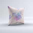 The Fun Sacred Elephants ink-Fuzed Decorative Throw Pillow