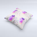 The Geometric Rain Clouds ink-Fuzed Decorative Throw Pillow