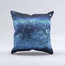 Glowing Blue V2 Orbs of Light  Ink-Fuzed Decorative Throw Pillow