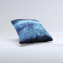 Glowing Blue V2 Orbs of Light  Ink-Fuzed Decorative Throw Pillow