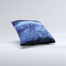 Glowing Blue V3 Orbs of Light  Ink-Fuzed Decorative Throw Pillow
