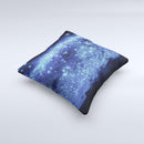 Glowing Blue V3 Orbs of Light  Ink-Fuzed Decorative Throw Pillow