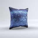 Glowing Blue V3 Orbs of Light  Ink-Fuzed Decorative Throw Pillow