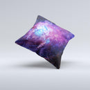 The Glowing Deep Space ink-Fuzed Decorative Throw Pillow