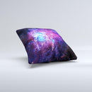 The Glowing Deep Space ink-Fuzed Decorative Throw Pillow