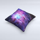 The Glowing Deep Space ink-Fuzed Decorative Throw Pillow