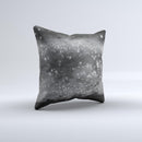 Glowing Grayscale Orbs of Light  Ink-Fuzed Decorative Throw Pillow