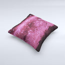 Glowing Hot Pink V3 Orbs of Light  Ink-Fuzed Decorative Throw Pillow