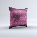 Glowing Hot Pink V3 Orbs of Light  Ink-Fuzed Decorative Throw Pillow