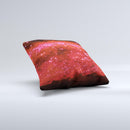 Glowing Red Orbs of Light  Ink-Fuzed Decorative Throw Pillow