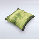 Glowing Yellow Orbs of Light  Ink-Fuzed Decorative Throw Pillow
