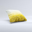 Gold & Silver Glimmer Fade  Ink-Fuzed Decorative Throw Pillow