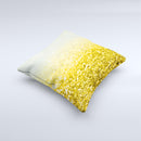 Gold & Silver Glimmer Fade  Ink-Fuzed Decorative Throw Pillow