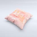 The Good Vibes ink-Fuzed Decorative Throw Pillow
