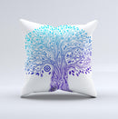 The Gradiated Tree of Life ink-Fuzed Decorative Throw Pillow