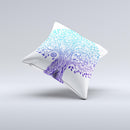 The Gradiated Tree of Life ink-Fuzed Decorative Throw Pillow