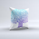 The Gradiated Tree of Life ink-Fuzed Decorative Throw Pillow
